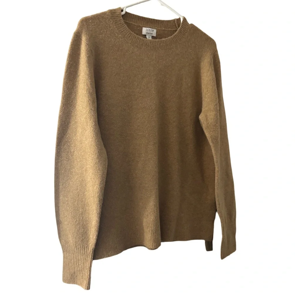 J Crew - Extra Soft Tan Sweater- Medium - Picture 2 of 4